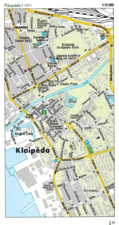 Litwa Północna i Południowa 1:150 000. Mapa samochodowa wydawnictwa Freytag & Berndt. Przewodnik - przykładowa strona 2