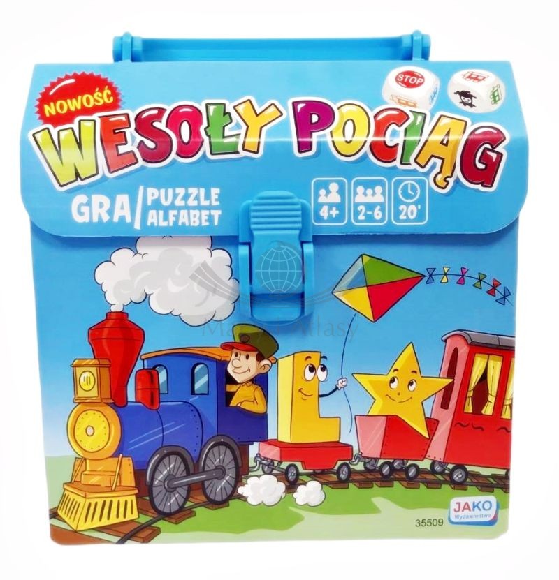 Wesoły pociąg 2w1. Gra i puzzle - alfabet