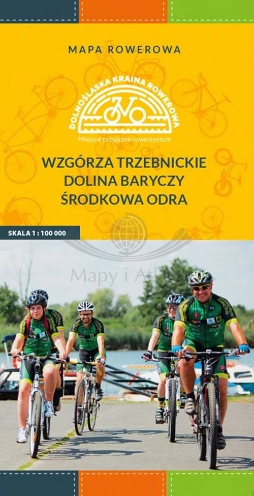 Wzgórza Trzebnickie, Dolina Baryczy, Środkowa Odra. Mapa turystyczna dla rowerzystów. Galileos