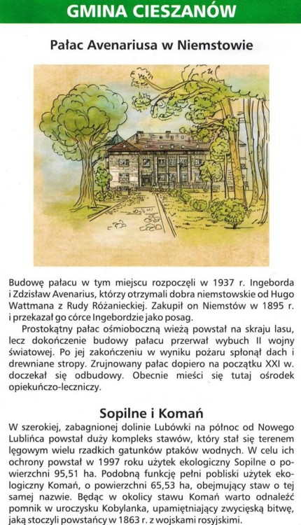 Powiat Lubaczowski 1:75 000. Mapa turystyczna. Informator - fragment 1