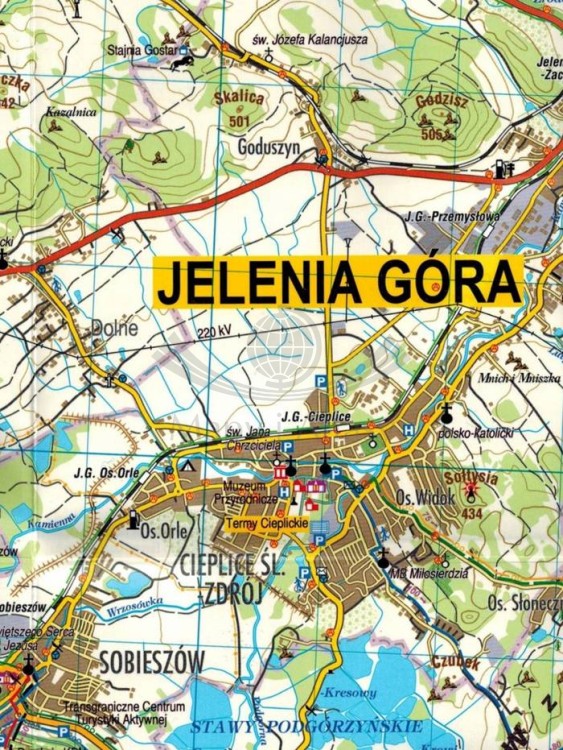 Karkonosze i Góry Izerskie 1:50 000. Laminowana mapa turystyczna wydawnictwa Galileos. Fragment 4