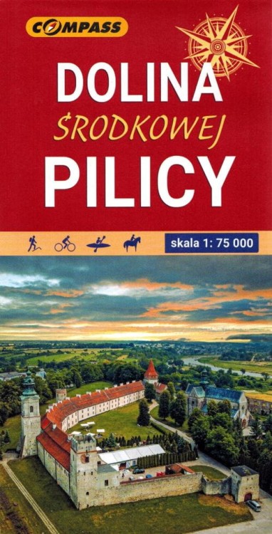 Dolina Środkowej Pilicy 1:75 000. Mapa turystyczna wydawnictwa Compass. Okładka
