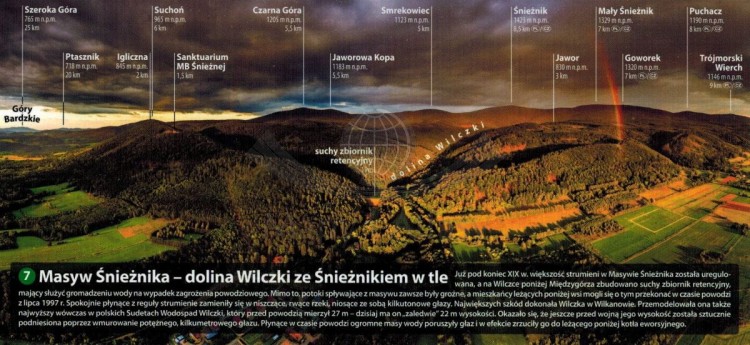 Ziemia Kłodzka 1:65 000. Laminowana mapa panoramiczna wydawnictwa ExpressMap. Przykładowa panorama
