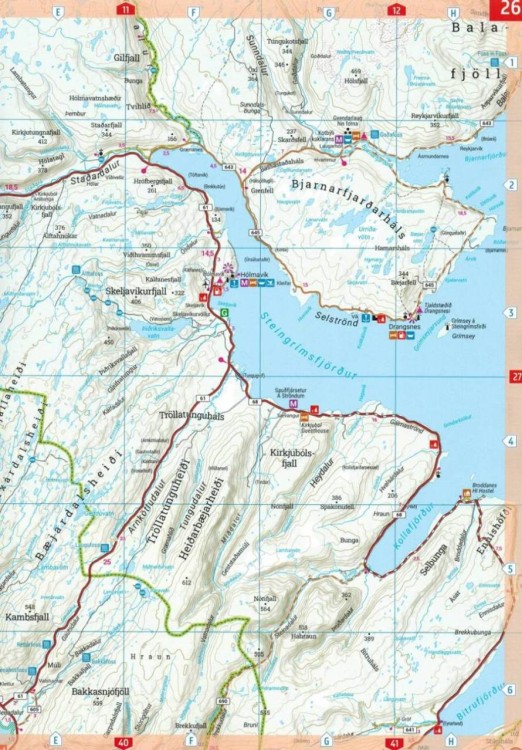 Islandia 1:150 000. Atlas samochodowy wydawnictwa Freytag & Berndt. Przykładowy arkusz 1