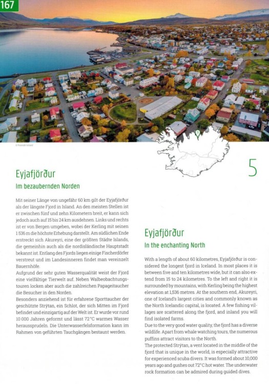 Islandia 1:150 000. Atlas samochodowy wydawnictwa Freytag & Berndt. Przykładowy opis