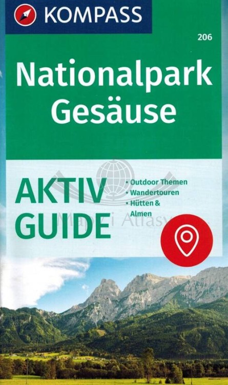 Park Narodowy Gesause. Wodoodporna mapa turystyczna 206 wydawnictwa Kompass. Informator - okładka