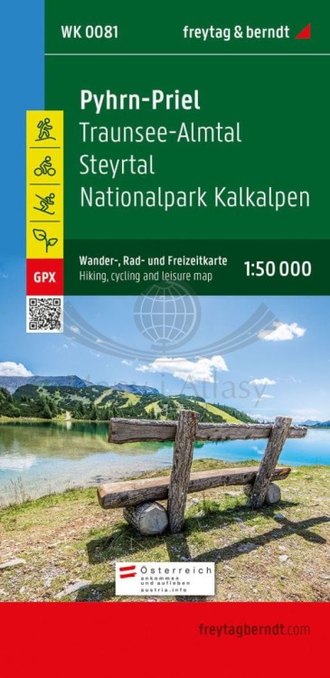 Pyhrn-Priel, Nationalpark Kalkalpen. Mapa turystyczna WK 0081 wydawnictwa Freytag & Berndt. Okładka