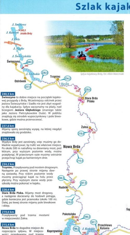 Powiat człuchowski 1:75 000. Mapa turystyczna wydawnictwa Compass. Informator 2 - szlak kajakowy Brdy