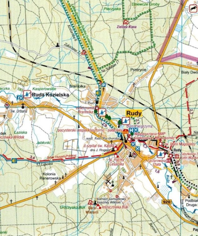 Powiat raciborski dla aktywnych. Wodoodporna mapa turystyczna wydawnictwa Galileos. Fragment 2