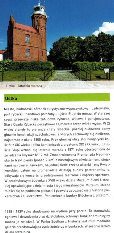 Wybrzeże: Słupsk - Łeba - Wejherowo. Mapa turystyczna tras rowerowych. Nie tylko Green Velo wydawnictwa Euro Pilot. Informator - fragment