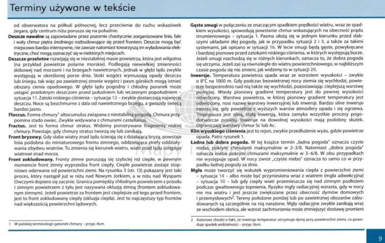 Błyskawiczna prognoza pogody. Poradnik wydawnictwa Nautica. Przykładowa strona 1