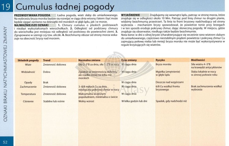 Błyskawiczna prognoza pogody. Poradnik wydawnictwa Nautica. Przykładowa strona 2