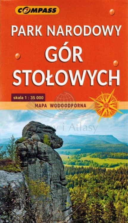 Park Narodowy Gór Stołowych 1:35 000. Laminowana mapa kieszonkowa wydawnictwa Compass. Okładka