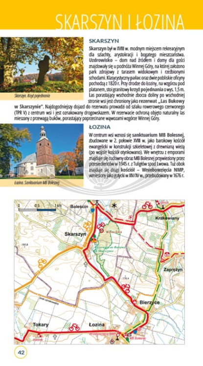 Wzgórza Trzebnickie i Dolina Baryczy. Przewodnik rowerowy z mapami wydawnictwa Galileos. Przykładowa strona 3