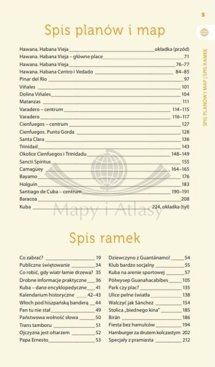 Kuba. Przewodnik travelbook wydawnictwa Bezdroża. Spis treści 3