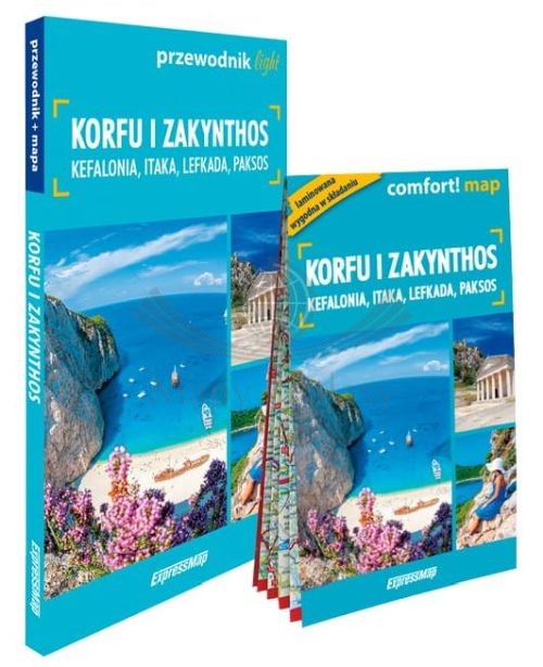 Korfu, Zakynthos, Kefalonia, Itaka, Lefkada, Paksos. Przewodnik light + laminowana mapa. ExpressMap
