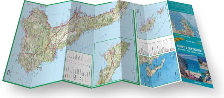 Korfu i Zakynthos. Przewodnik light + laminowana mapa wydawnictwa ExpressMap. Składanie mapy