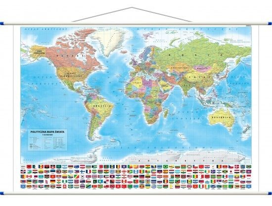 Świat 1:42 000 000. Mapa polityczna wydawnictwa ArtGlob