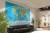 The World Physical / Świat. Mapa fizyczna z elementami ekologii. Język angielski. Fototapeta samoprzylepna