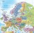 Świat 1:21 200 000. Mapa ścienna polityczna - fragment Europa
