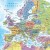 Świat 1:21 200 000. Mapa polityczna w wersji do wpinania. Fragment Europa