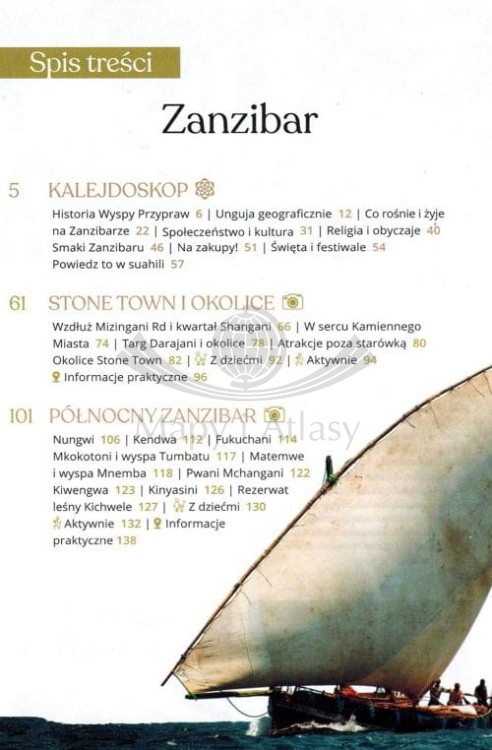Zanzibar. Przewodnik z mapą. Złota Seria wydawnictwa Pascal GOLD. Spis treści 1