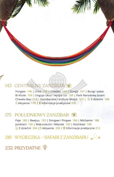Zanzibar. Przewodnik z mapą. Złota Seria wydawnictwa Pascal GOLD. Spis treści 2
