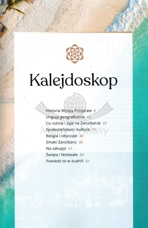 Zanzibar. Przewodnik z mapą. Złota Seria wydawnictwa Pascal GOLD. Kalejdoskop
