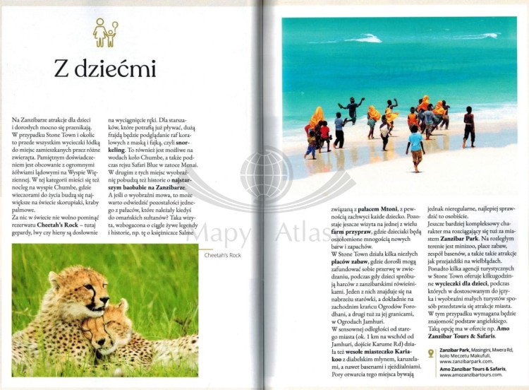 Zanzibar. Przewodnik z mapą. Złota Seria wydawnictwa Pascal GOLD. Przykładowe strony 2