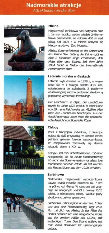 Powiat koszaliński 1:110 000. Mapa turystyczna wydawnictwa EKO-MAP. Informator - fragment