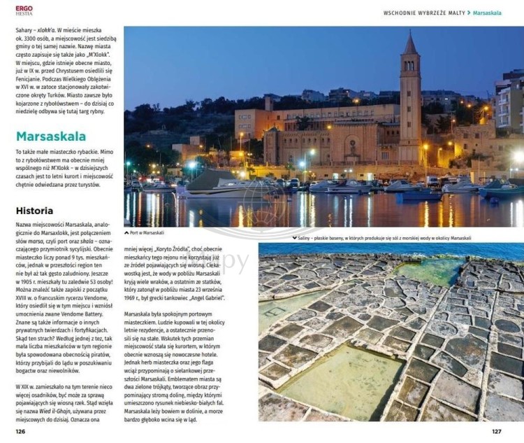 Malta. Przewodnik travelbook wydawnictwa Bezdroża. Przykładowe strony 2