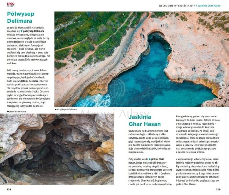 Malta. Przewodnik travelbook wydawnictwa Bezdroża. Przykładowe strony 3