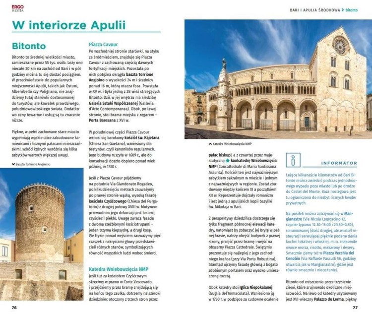 Bari i Apulia. Przewodnik travelbook wydawnictwa Bezdroża. Przykładowe strony 1
