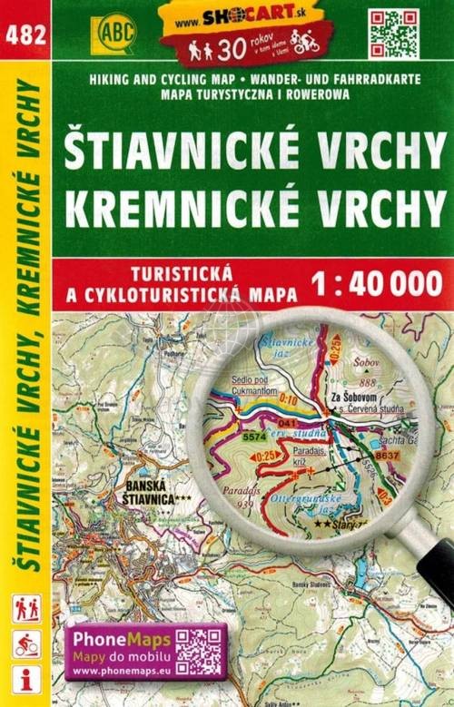 Góry Szczawnickie i Kremnickie. Mapa turystyczna 482. Shocart