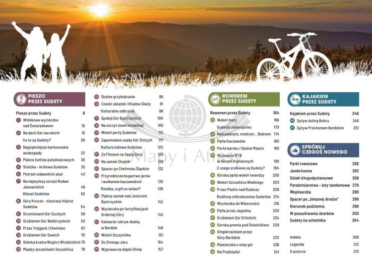 Sudety pełne wrażeń. ActiveBook. Przewodnik wydawnictwa Bezdroża. Spis treści 1