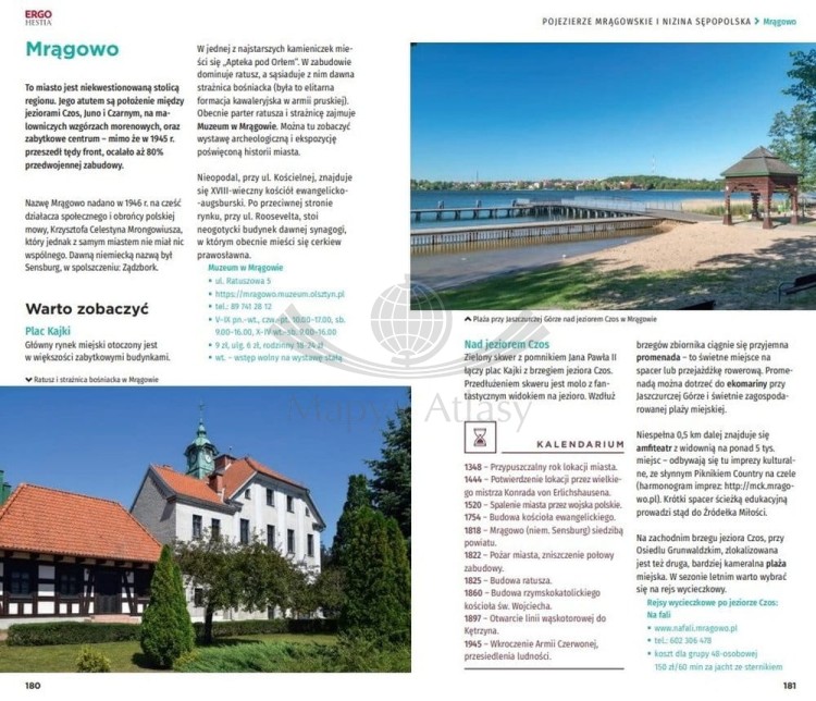 Warmia i Mazury. Przewodnik travelbook wydawnictwa Bezdroża. Przykładowe strony 2