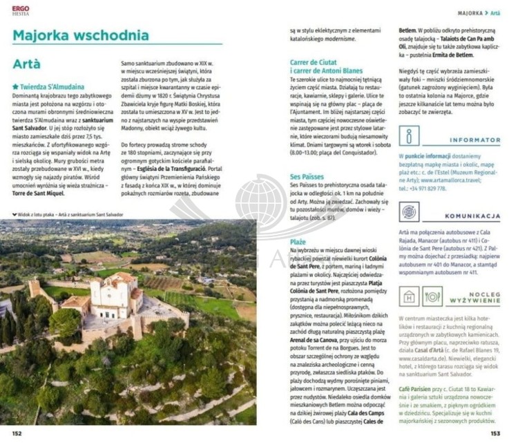 Majorka. Przewodnik travelbook wydawnictwa Bezdroża. Przykładowe strony 2