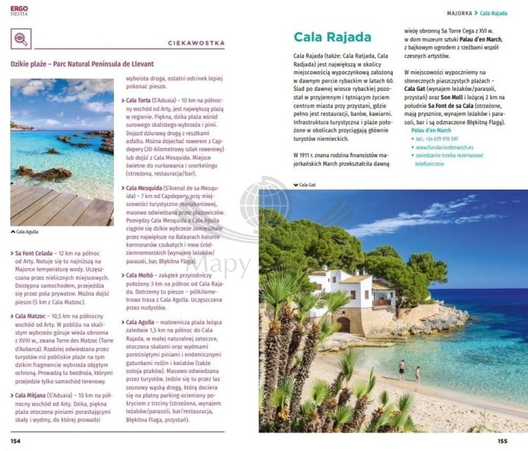Majorka. Przewodnik travelbook wydawnictwa Bezdroża. Przykładowe strony 3