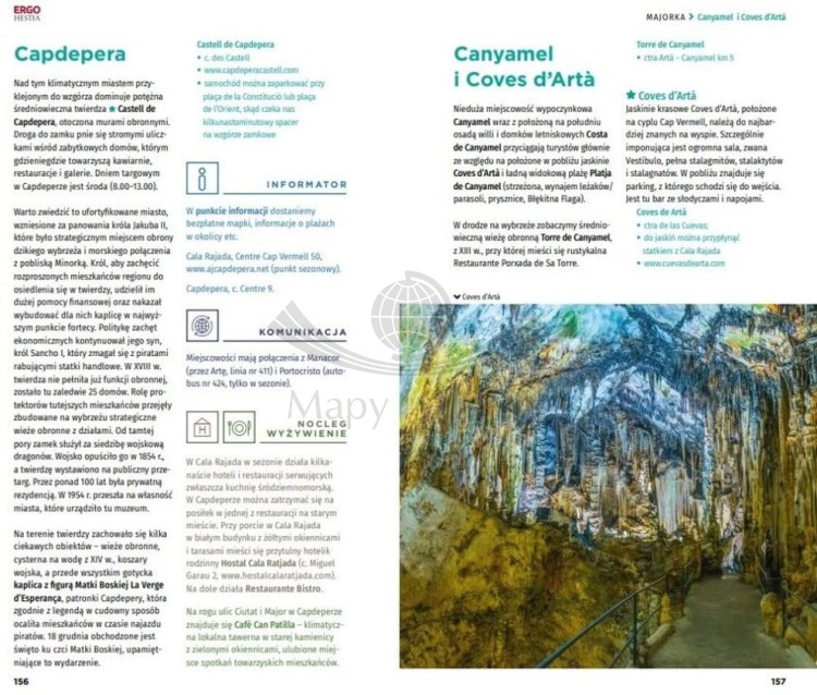 Majorka. Przewodnik travelbook wydawnictwa Bezdroża. Przykładowe strony 4
