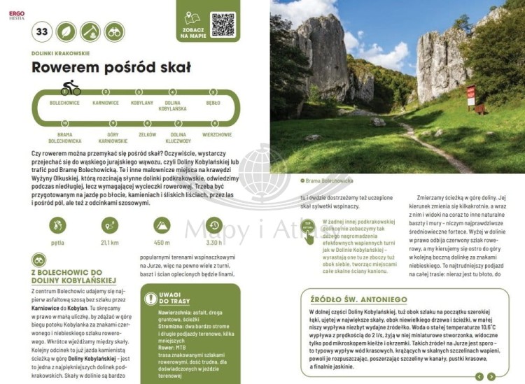 Jura Krakowsko-Częstochowska pełna wrażeń. ActiveBook. Przewodnik wydawnictwa Bezdroża. Przykładowe strony 5