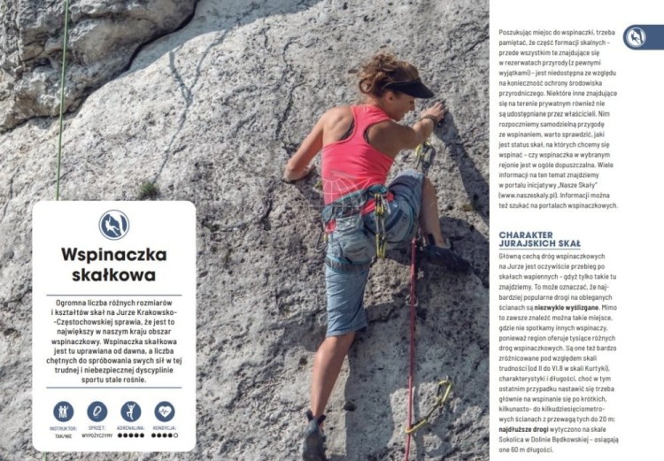Jura Krakowsko-Częstochowska pełna wrażeń. ActiveBook. Przewodnik wydawnictwa Bezdroża. Przykładowe strony 7