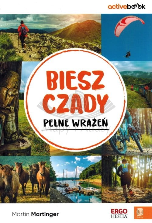 Bieszczady pełne wrażeń. ActiveBook. Przewodnik wydawnictwa Bezdroża. Okładka