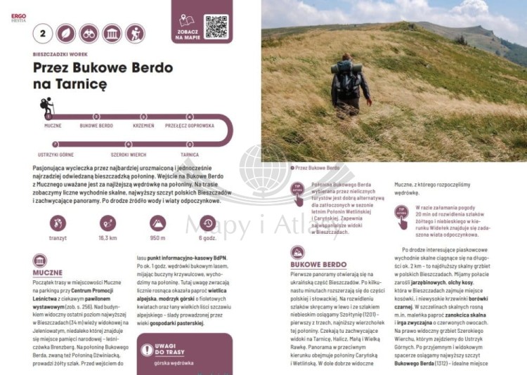Bieszczady pełne wrażeń. ActiveBook. Przewodnik wydawnictwa Bezdroża. Przykładowe strony 1