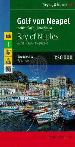 Zatoka Neapolitańska 1:50 000. Neapol, Ischia, Capri, Amalfitana. Mapa samochodowo-turystyczna wydawnictwa Freytag & Berndt. Okładka
