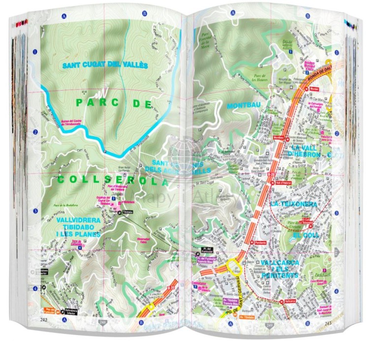 Barcelona 3 w 1. Przewodnik, atlas, mapa wydawnictwa ExpressMap. Przykładowe strony 5