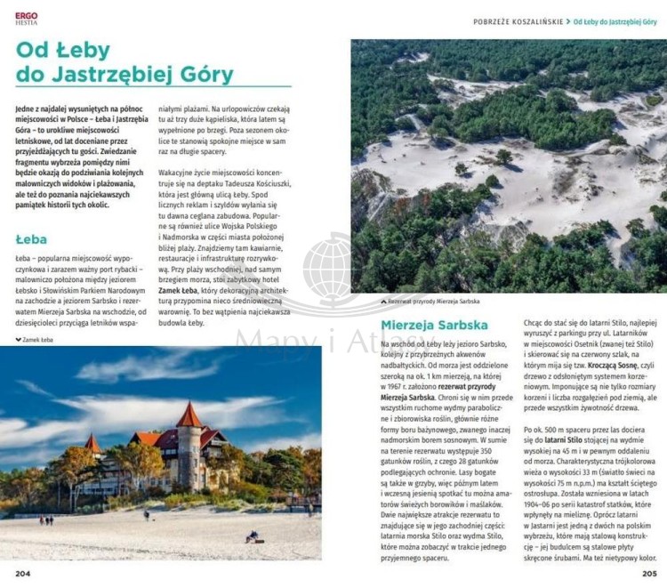 Wybrzeże Bałtyku. Od Rugii po Zalew Wiślany. Przewodnik travelbook wydawnictwa Bezdroża. Przykładowe strony 5