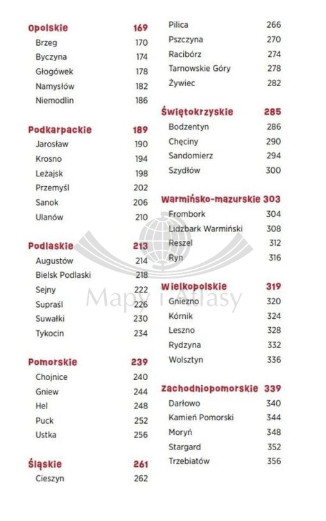 Polska z pomysłem. Miasta i miasteczka wydawnictwa Bezdroża. Spis treści 2