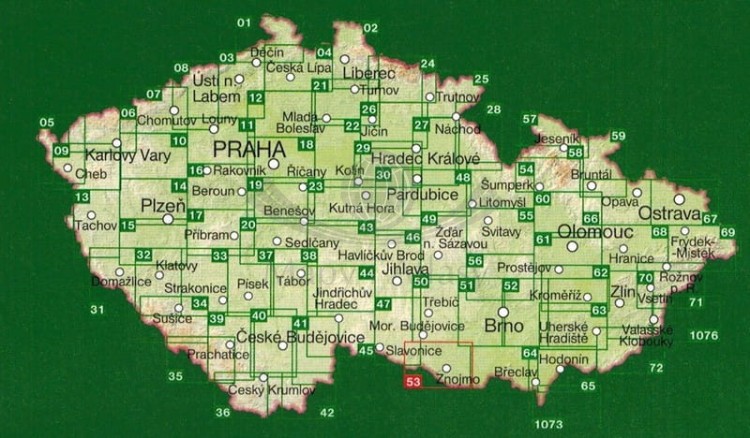 Zapora Wranowska / Podyji - Thayatal, Vranovska prehrada. Mapa turystyczna 53 wydawnictwa Shocart. Pozostałe publikacje