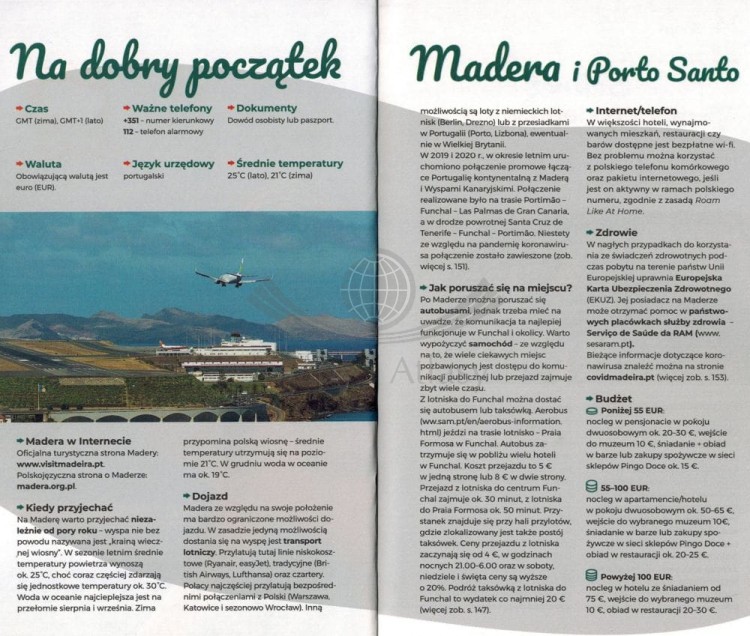 Madera i Porto Santo. Przewodnik Lajt wydawnictwa Pascal. Przykładowe strony 1