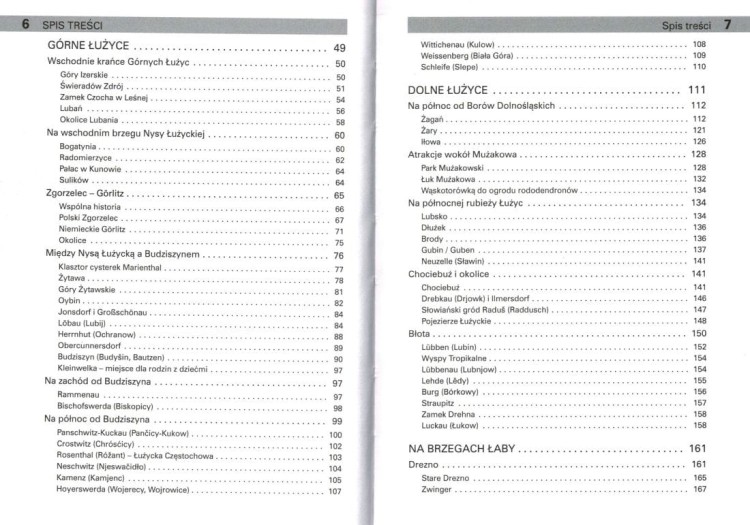 Łużyce. Przewodnik wydawnictwa Rewasz. Spis treści 2